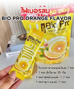 Bio pro orange flavor ไบโอ โปร ออเรนจ์ เฟลเวอร์ ผลิตภัณฑ์เสริมอาหาร 10g.x50pcs