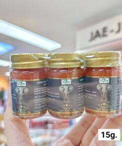 Green seven strong hot balm ginger scent บาล์มช้าง 15gx6pcs