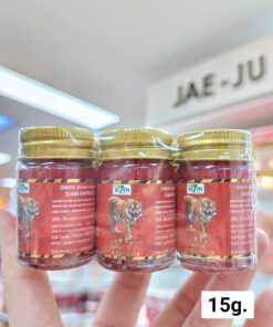 Green seven strong hot balm siam energizing scent บาล์มเสือ 15gx6pcs