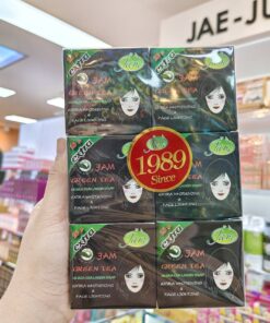 Jam green tea gluta collagen soap