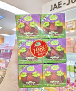 Jam mangosteen gluta collagen soap
