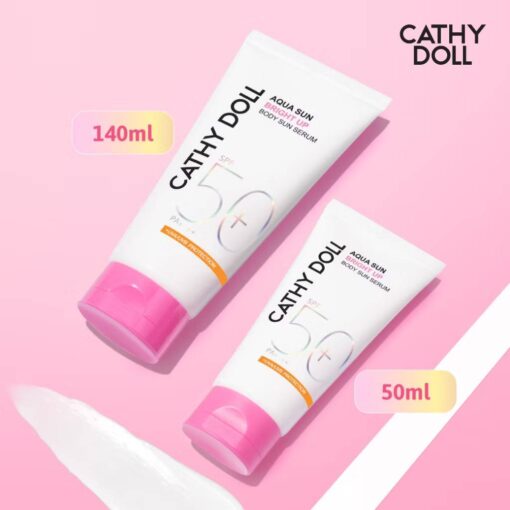 Cathy doll aqua sun bright up body sun serum spf50+ pa+++ 50ml.(Pink)