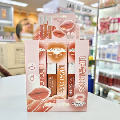 NO.MO-1238 Miss nako lipgloss moisturizing 3mlx12pcs