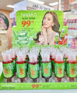NO.T-8436 Tanako aloe vera 99% soothing gel lip tint 24pcs