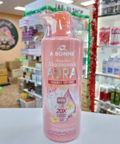 A bonne dewy hya niacinamide aura essence lotion เอ บอนเน่ ดิวอี้ ไฮยา ไนอะซินาไมด์ ออร่า เอสเซ้นซ์ โลชั่น 500ml.