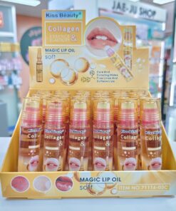 NO.71116-03C Kiss beauty collagen magic lip oil 6ml.x24pc Price:320/x24pcs