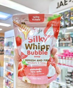 Joji silky whipp bubble soap refresh and firm strawberry&honey 100g.