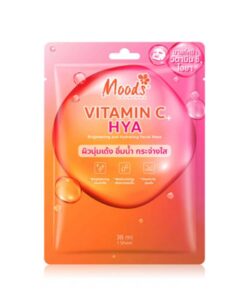 MO061H Moods vitamin c+hya มูดส์ วิตามิน ซี พลัส ไฮยา ผิวนุ่มเด้งอิ่มน้ำกระจ่างใส 38mlx10pcs