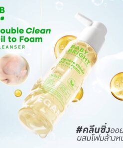 Baby bright double clean oil to foam cleanser 100ml.