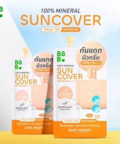 Baby bright 100% mineral sun cover  5gx6pcs