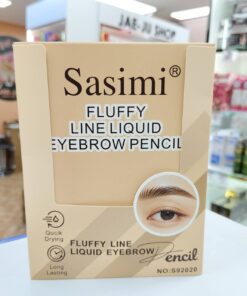 S92020  Sasimi fluffy line liquid eyebrow pencil ซาซิมิ ฟลัฟฟี่ ไลน์ ลิควิด อายโบรว์ เพนซิล 0.6ml.