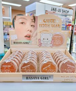 JH-3776 Hasaya girl cute teddx bear blussher ฮาซายา เกิร์ล คิวท์ เท็ด แบร์ บลัชเชอร์ 7gx24pcs