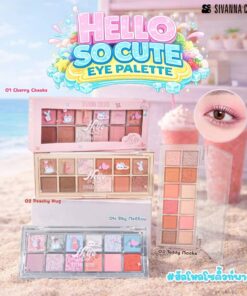 Sivanna colors hello so cute eye palette ซีเวนน่า คัลเลอร์ ฮัลโล โซ คิวท์ อาย พาเลท 1.6x12g.