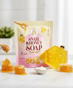 Pretty girl snail&honey soap facial soapพริตตี้ เกิร์ล สเนล แอนด์ ฮันนี่ โซพ 60g