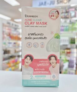 DERMEDY acne clear clay mask เดอร์มีดี แอคเน่ เคลียร์ เคลย์ มาสก์ 5gx6pcs