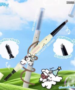 HF818 Sivanna colors smooth eyebrow pencil ซีเวนน่า คัลเลอร์ส สมูท อายบราว เพนซิล 0.3g