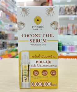 Pinnara since 2012 coconut oil serum with vitamin c&e พิณนารา ซินส์2012 โคโค่นัท ออยล์ เซรั่ม 10mlx6pcs