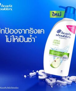Head&shoulders เฮด แอนด์ โชว์เดอร์ แอปเปิ้ล เฟรช #apple fresh shampoo 370ml.