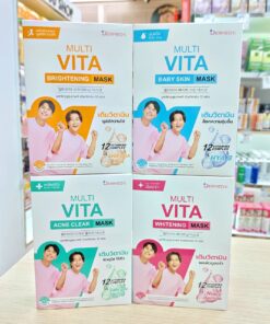 DERMEDY multi vita mask เดอร์มีดี มัลติ ไวต้า มาสก์ 25gx10pcs