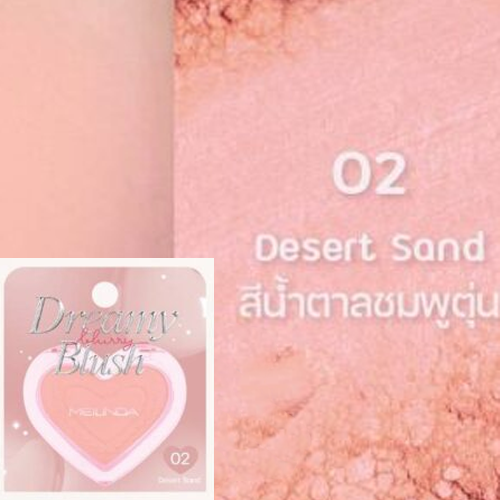 MC 5109  Meilinda dreamy blush 2.8g - 02.Desert sand