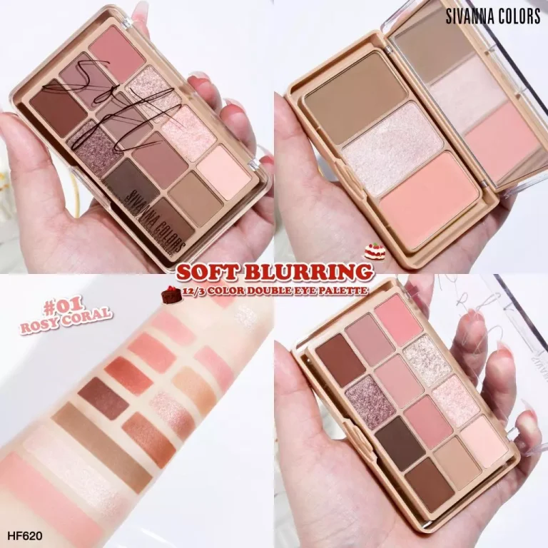 SIVANNA COLORS SOFT BLURRING EYE PALETTE - ROSY CORAL