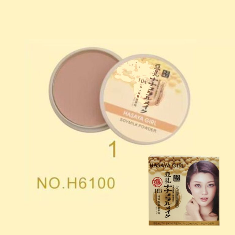 NO.H6100-01-02 Hasaya girl bb soymilk powder ฮาซาย่า แป้งเต้าฮู้ 12pcs - แป้งเบอร์ 01