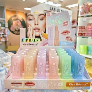 NO.36025-03 Kiss beauty lip balm 3.5gx24pcs