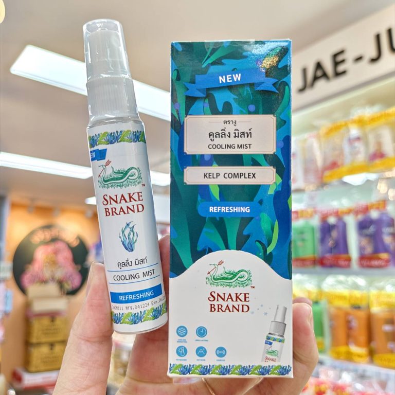 Snake brand cooling mist classic  ตรางู  สเปรย์หอมเย็นสำหรับผิวกาย 30mlx12pcs - 03. รีเฟรชชิ่ง(สีฟ้า)