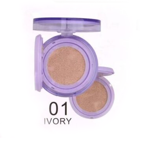 Miss nako air cushion cream มิส นาโกะ แอร์ คูชชั่น ครีม กล่องม่วง 13ml./set - 01.IVORY