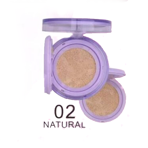 Miss nako air cushion cream มิส นาโกะ แอร์ คูชชั่น ครีม กล่องม่วง 13ml./set - 02.NATURAL