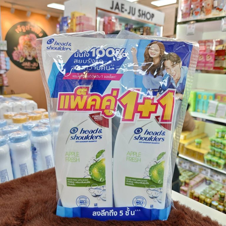 Head&shoulders anti-dandruff shampoo  แชมพู เฮด แอน โชว์เดอร์  370ml.x2pcs - 02.apple fresh