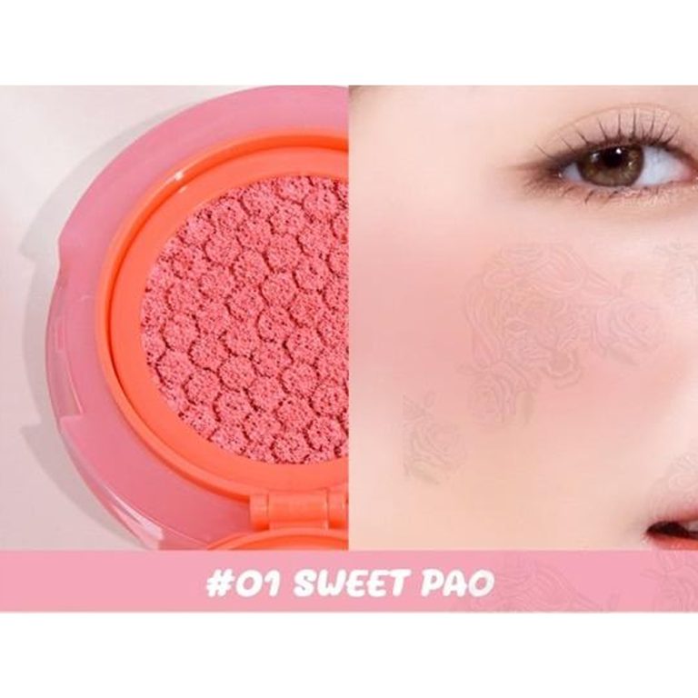 HF747 Sivanna colors pao pao dewy cushtion blush ซีเวนน่า คัลเลอร์ส คุชชั่น บรัช 5g - 01.SWEET PAO