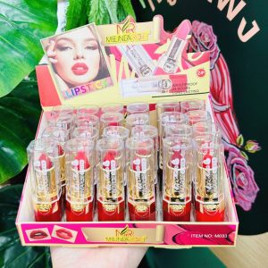 Meeinda rose matte lipstick ลิปสีฝาใสแท่งทอง