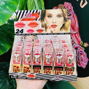 NO.102 Meeinda rose lipstick ลิปสติกฝาใส