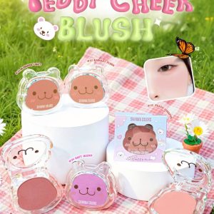 Sivanna colors teddy cheek blush ซีเวนน่า คัลเลอร์ส เท็ดดี้ ชีค บลัช 6เบอร์ 6.5g.