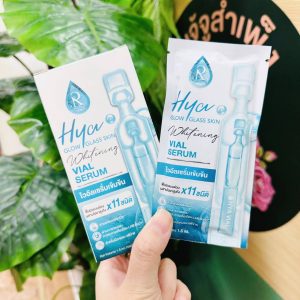 Ratcha hya glow glass skin whitening vial serum