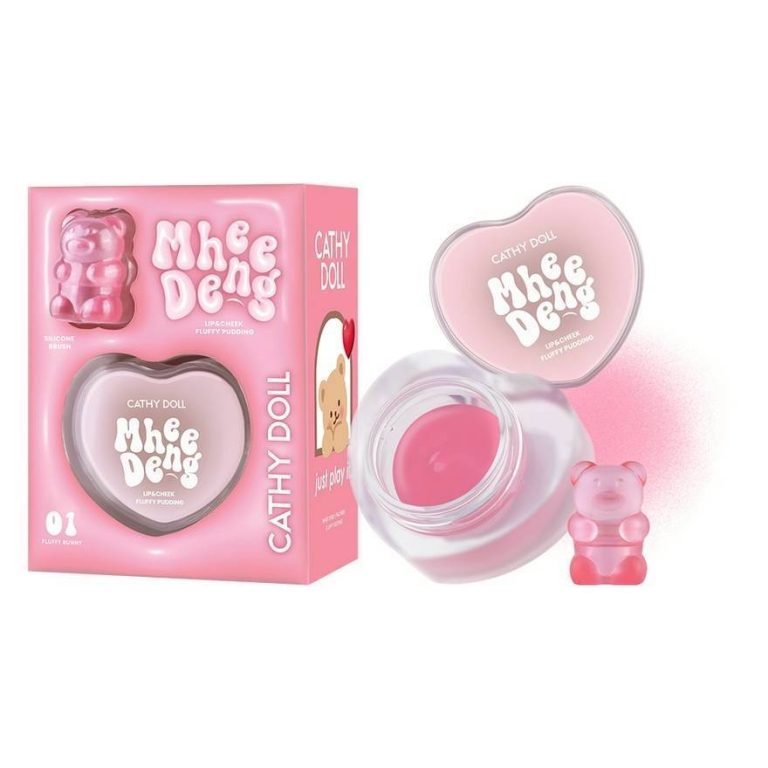 Cathy doll mhee deng lip&cheek pudding 8g. - 01.Fluffy bunny
