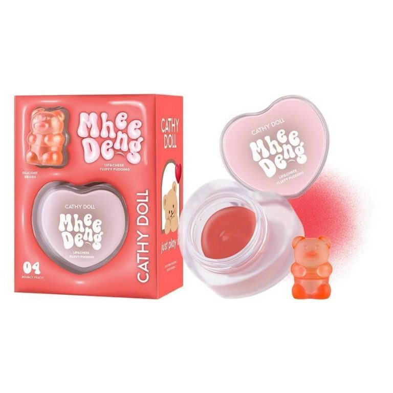 Cathy doll mhee deng lip&cheek pudding 8g. - 04.Bouncy peach