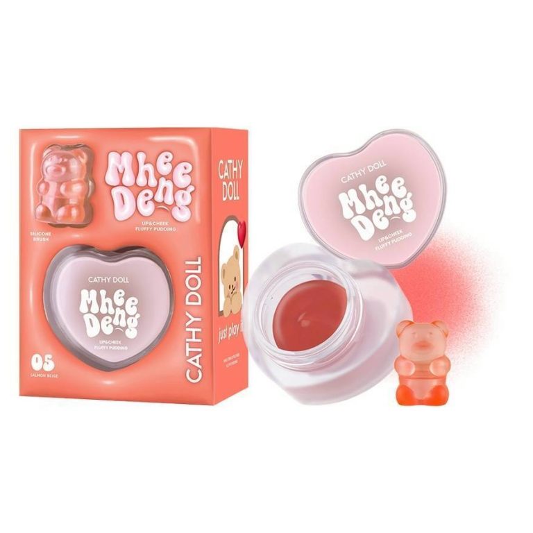 Cathy doll mhee deng lip&cheek pudding 8g. - 05.Salmon beige