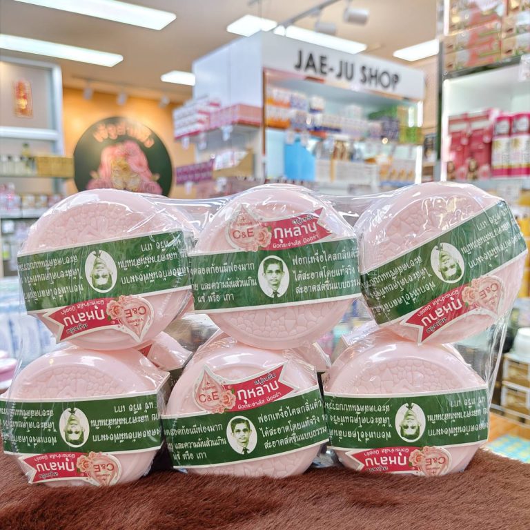 Herbal distilled soap สบู่สมุนไพรกลั่นรอว์ร่า 170gx12pcs - 01.Rose serum