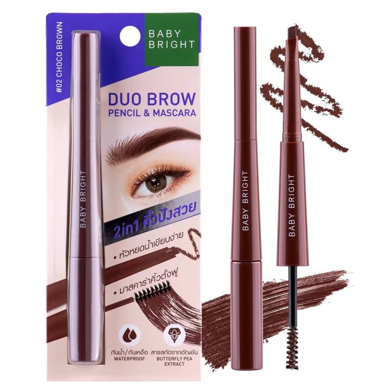 Baby bright duo brow pencil&mascara - NO.2choco brown