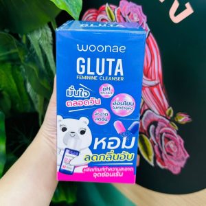 Woonae gluta feminine cleanser วูเน่ กลูต้า เฟมิมีน คลีนเซอร์ 30กรัม*6