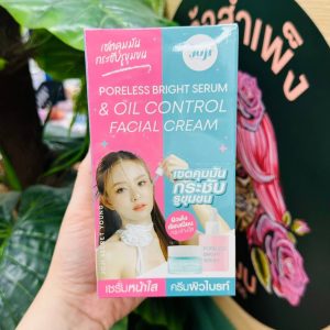 Joji poreless bright serum&oil control facial cream