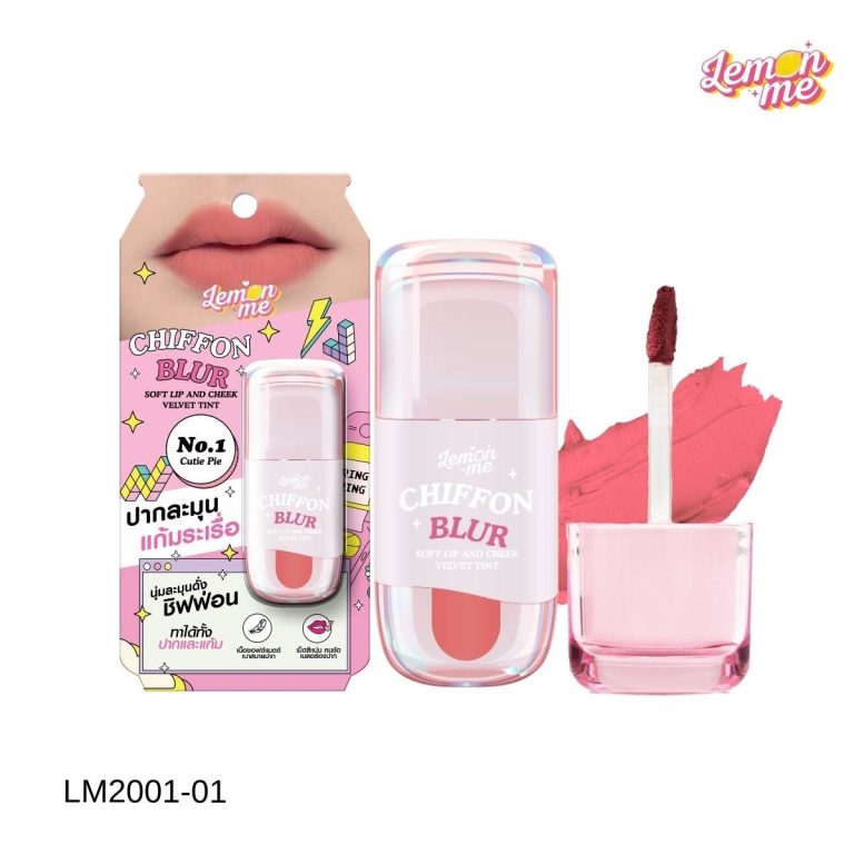 Lemon me chiffon blur soft lip and cheek velvet tint - NO.1Cutie Pie