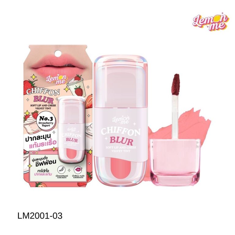 Lemon me chiffon blur soft lip and cheek velvet tint - NO.3Strawberry Yogurt