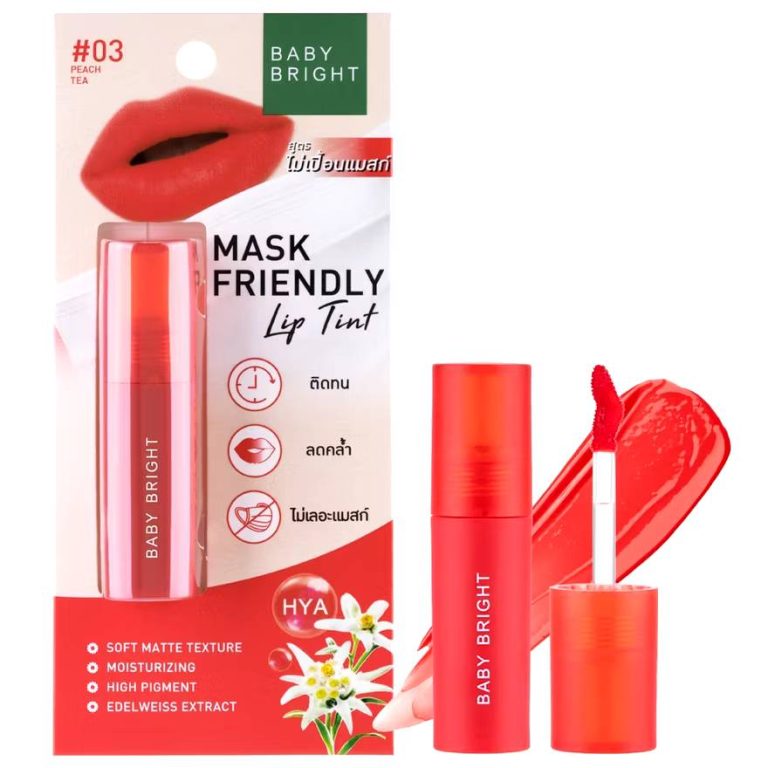 Baby bright Mask Friendly lip tint - NO.3Peach Tea