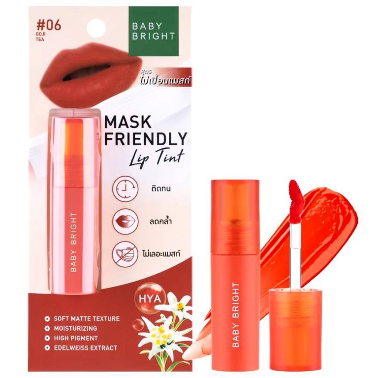 Baby bright Mask Friendly lip tint - NO.6Goji Tea