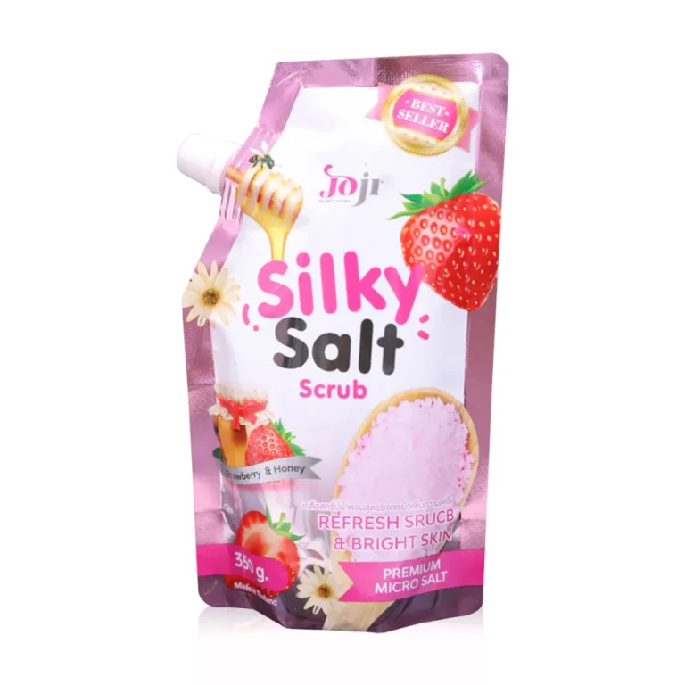 Joji secret young silky salt scrub โจจิ ซิลกี้ ซอลล์ สครับ 350g. - strawberry&honey