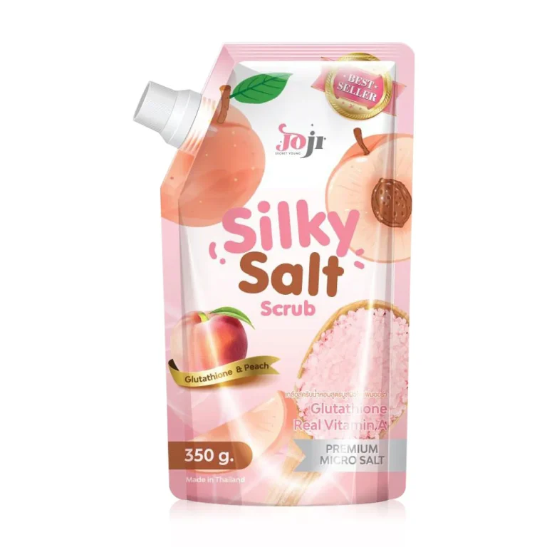Joji secret young silky salt scrub โจจิ ซิลกี้ ซอลล์ สครับ 350g. - glutathione&peach