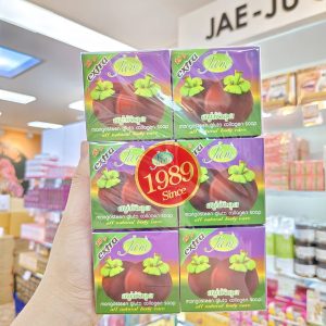 Jam mangosteen gluta collagen soap